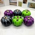 thumbnail image 4 of Simulación de decoración de calabaza de Halloween Fiudx 6 piezas, 4 of 6