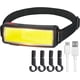 thumbnail image 1 of Potente linterna frontal recargable por USB, impermeable, 2000 lúmenes, 2 unidades, luz de trabajo para casco, ideal para camping, mantenimiento de vehículos y construcción., 1 of 5
