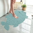 thumbnail image 4 of Green Bathroom Mat 25x14 Inches Non-Slip PVC Shower Mat with Suction Cups Massage Foot Mat for Bath Tub Shower Room, 4 of 7