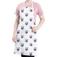 thumbnail image 5 of Pioneer Flower Floral Print Pattern Apron for Women and Men, Cotton Linen Waterproof with Pockets, Adjustable, 33x27 Inch for Kitchen, Gardening, BBQ, Salon, 5 of 6