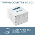 thumbnail image 2 of TOWN & COUNTRY BASICS 4-Piece Waffle Woven Terry Stripe Bath Towel Set, 30x56-Inch, 100% Cotton, Quick Dry, White, 2 of 8
