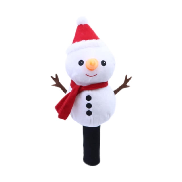Funda de madera para palos de golf Colamx con forma de cabeza de animal navideño