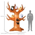 thumbnail image 3 of Outsunny 9' Inflatable Halloween Dead Tree Yard Decoration LED Light, 3 of 10