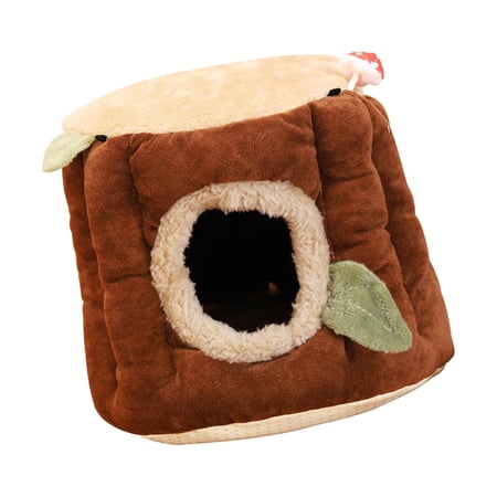 Soft Guinea Cave Bed Playing Hamster DEN Bedding Winter Warm Nest House for Mice 25cmx22cm