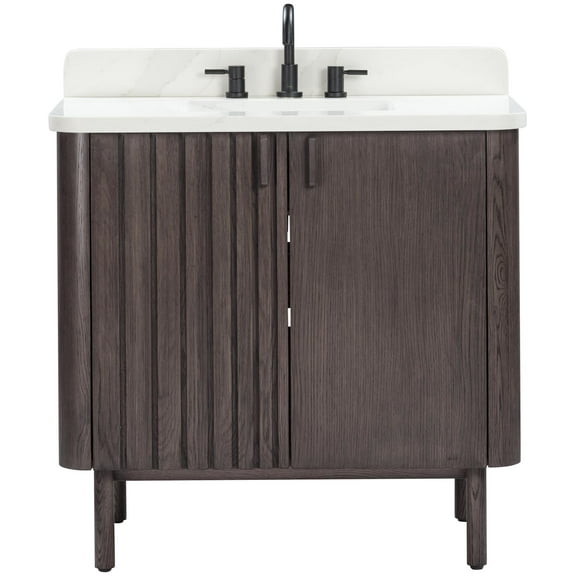 Avanity Blakely-Vs37 Blakely 36" Free Standing Single Basin Vanity Set - Brown Oak