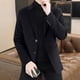 thumbnail image 4 of Ceisia Men's Slim Notched-Lapel Faux-Wool Casual Polyester Blazer Gift, 4 of 9