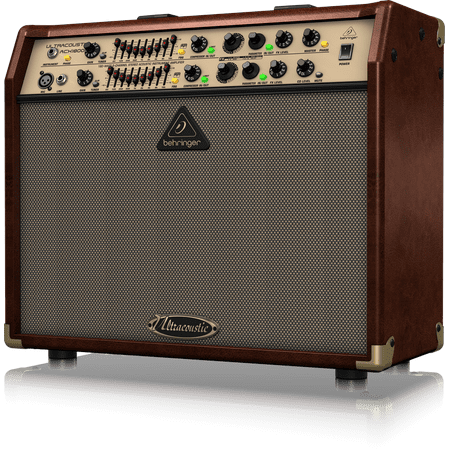 - Behringer ULTRACOUSTIC ACX1800 180-Watt 2-Channel Stereo Acoustic Instrument Amplifier with Dual FX and FBQ Feedback Detection