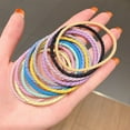 thumbnail image 3 of Franhais Cute Hair Ties Twisted Solid Color Elastic Hair Ropes Ponytail Holders Hair Accessories for Women Girls, 3 of 5