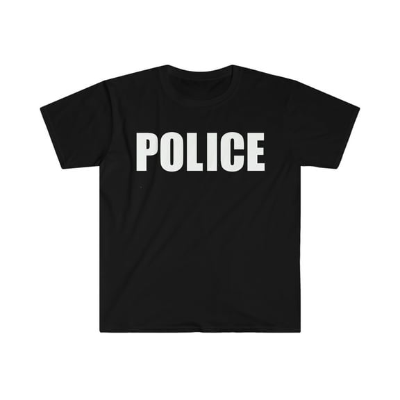 Police Officer Cop Halloween Unisex T-shirt S-3XL