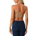 thumbnail image 3 of INSPIRE CHIC Women's Retro Floral Print Cami Tops Lace Sleeveless Crop Top, 3 of 5