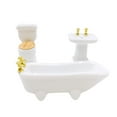 thumbnail image 2 of Juego de baño en Miniatura Zulema cerámica inodoro 1/24, 2 of 7