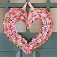 thumbnail image 5 of pdqouc Paper Up Cherry Heart Wreath 15 Inch Floral Paper Wreath Reuseable Flower Party Decoration & Indoor Wreath & Home Decor 3D Popup Wreath Card, 5 of 9