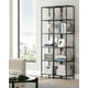thumbnail image 3 of VASAGLE Estantería de Cristal de 6 Niveles, Librería, Expositor, Cristal Templado, Baño, Salón, Dormitorio, Oficina, Negro y Gris Pizarra, 3 of 5