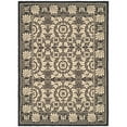 thumbnail image 3 of SAFAVIEH Courtyard Charlotte Floral Indoor/Outdoor Area Rug, 4' x 5'7", Black/Sand, 3 of 5