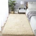 thumbnail image 3 of Pentantan 8ft x 10ft Shag Area Rugs, Fluffy Rug for Living Room Bedroom, Soft Plush Pile Indoor Carpet, Light Yellow, 3 of 7