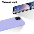 thumbnail image 4 of Compatible with iPhone 12 Case and iPhone 12 Pro Case 6.1 inch(2020),[Silky and Soft Touch Series] Premium Soft Liquid Silicone Rubber Full-Body Protective Bumper Case (Light Purple), 4 of 5