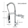 thumbnail image 5 of Senlesen Chrome Kitchen Faucet Swivel Sink Pull Down Sprayer Mixer Tap, 5 of 18