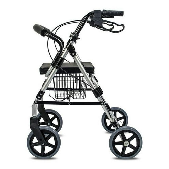 Andadera Rollator Ultraligera Adulto Plegable HILPHY MEDICAL ALUMINIO