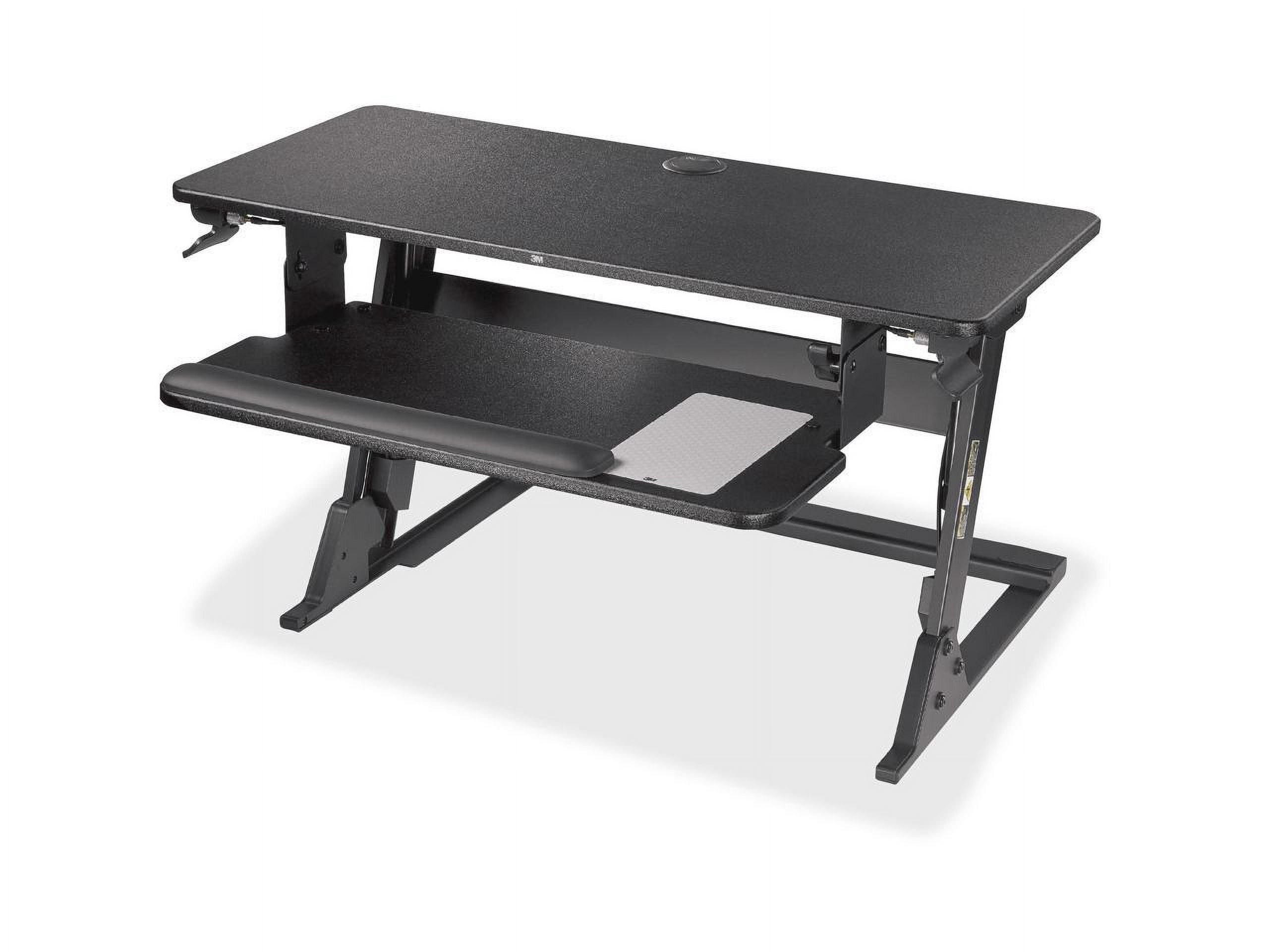 3M Precision Standing Desk, Convert Desk to Sit Stand Desk, Fully Assembled, Provides Maximum Adjustability to Achieve Your Most Comfortable Standing Work Position, Gel Wrist Rest, Mouse Pad, SD60B