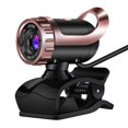 thumbnail image 1 of ruzhgo Caméra Web Rotative à 360° USB HD pour Ordinateur avec Micro pour PC Portable Doré, 1 of 6