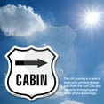 thumbnail image 5 of Cabin Right (5 Pack) 4 inch X 4 inch Shield Shaped Heavy Duty 3.2 mil Vinyl Decals Weather Resistant Made in the USA, 5 of 5