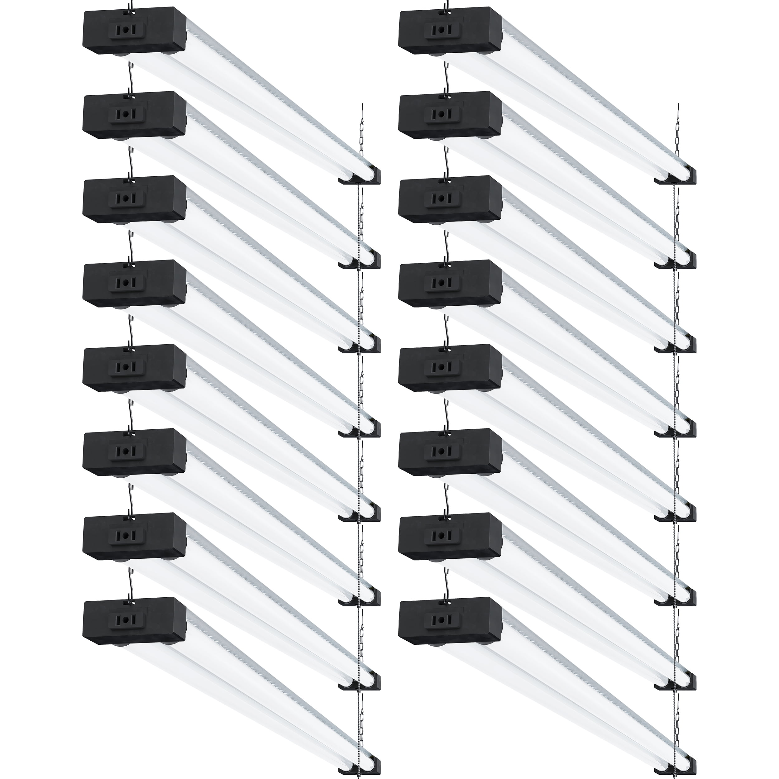Sunco Lighting 16 Pack Industrial Led Shop Light 4 Ft Linkable Integrated T8 Fixture 40w 260w 5000k Daylight 4000 Lm Surface Suspension Mount Pull Chain Utility Light Garage Energy Star Walmart Com Sunco Lighting 16 Pack Industrial Led Shop Light 4 Ft Linkable Integrated T8 Fixture 40w 260w 5000k Daylight 4000 Lm Surface Suspension Mount Pull Chain Utility Light Garage Energy Star Walmart Com