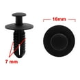 thumbnail image 2 of 5pcs Black Plastic Rivet Car Trim Bumper Push Pin Clips for Mercedes Benz, 2 of 2