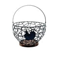 thumbnail image 2 of Wrought Iron Fruit Basket, Countertop Storage Organizer with Open Wire Design for Fresh Produce, Eggs, Snacks, and Bread, Durable Metal Kitchen Counter Basket for Home Organization, 2 of 6