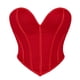 thumbnail image 1 of Top de poliéster para mujer, informal, con cuello liso, moldeador de cintura, corsé bajo el busto, cinturón, 1 of 2