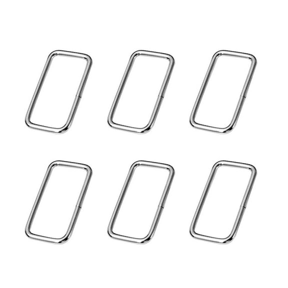 Raindrops 20 Pcs D Rings for Purse Hardware Bags Buckle Ring 20pcs Silver