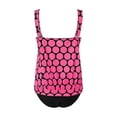 thumbnail image 4 of 2026 New Tankini Swimsuits for Women Swim Tank Top with Swim Shorts, 2 Piece Swimwear Modest Tummy Control Bathing Suits(Hot Pink,XL), 4 of 5
