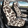 thumbnail image 4 of XYZCANDO Giraffe Print Cover Vehicle Seat Protector 2 Piece Interior Decor Car Seat Covers car Front Seats Car Seats, Elastic Soft Van Truck, 4 of 10
