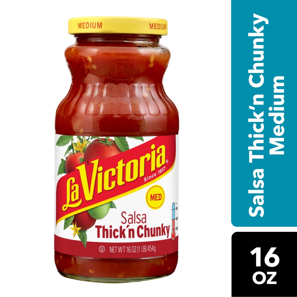 LA VICTORIA Thick 'N Chunky Salsa Medium, 16 oz