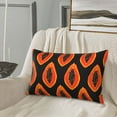 thumbnail image 4 of Plush Throw Pillow Covers, Minimalist Papaya Pillow Cases with Invisible Zipper, Breathable Microfiber Pillow Cases Standard Size for Sleeping Bedroom Sofa Living Room 20x30, 4 of 5