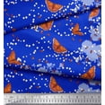 thumbnail image 2 of Soimoi Velvet Fabric Dot,Floral & Butterfly Decor Fabric Printed Yard 58 Inch Wide, 2 of 3