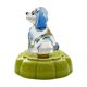 thumbnail image 2 of Adorno de vidrio giratorio de animales: figurita de vidrio soplado hecha a mano con base cerámica para escritorio, coche o decoración del hogar, 2 of 6