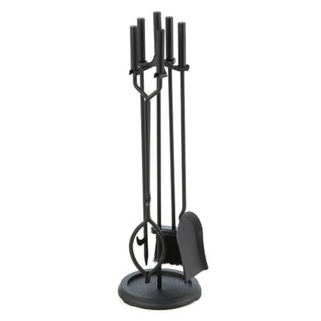 Uniflame 5 Piece Fireplace Tool Set Black Walmart Com