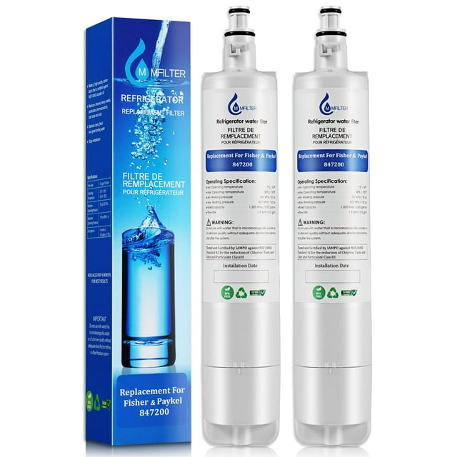 MMFILTER 847200 Water Filter Replacement for Fisher & Paykel 847200, Compatible with Fisher & Paykel Refrigerator Model Number E5