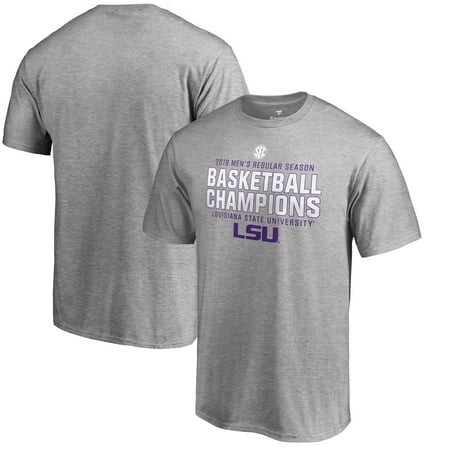 Lsu Tigers Replica Helmet LSU Tigers Fanatics Branded 2019 SEC Men's Basketball Regular Season Champions T-Shirt - Heather Gray ()