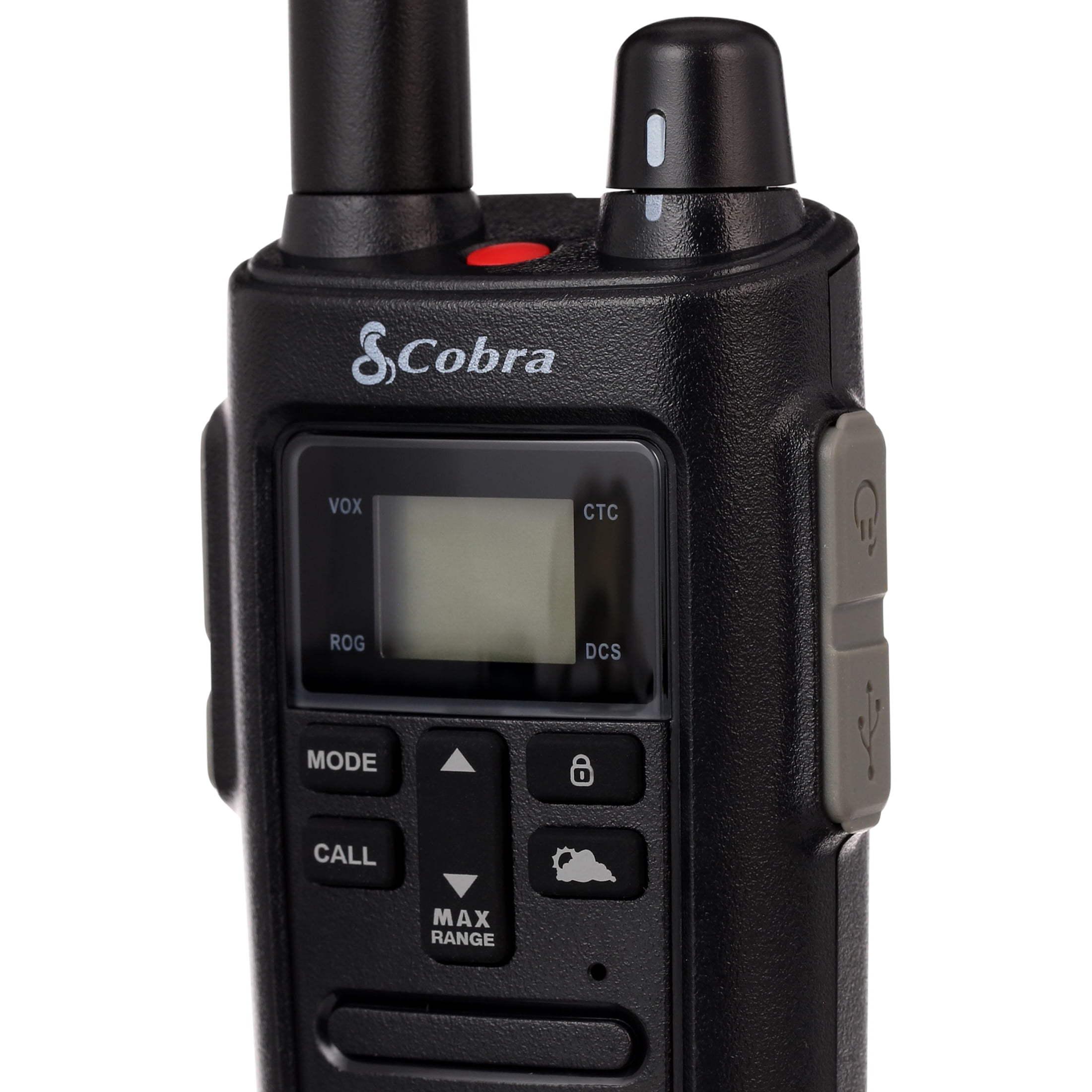 Cobra RX385 Two-Way Radios (Pair) Rugged and Water Resistant Walkie Talkies, up to 32 mile Extended Range & 40 Channels, NOAA Weather Chanels and Weather Alerts