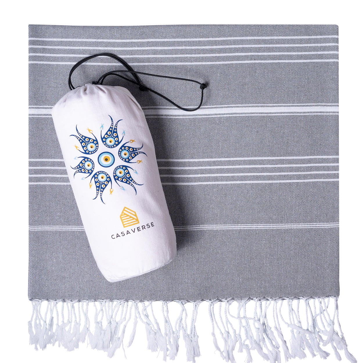 Casaverse Turkish Beach Towel, Turkish Bath Towel Made of 100 Cotton