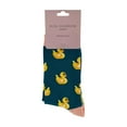 thumbnail image 2 of Women's Novelty Rubber Ducks Socks | Miss Sparrow | Soft Breathable Duck Pattern Bamboo Socks, 2 of 2