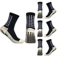 thumbnail image 1 of ZYNERY Playeros para Fútbol - 4 Pares - Talla Única - Negro, 1 of 6