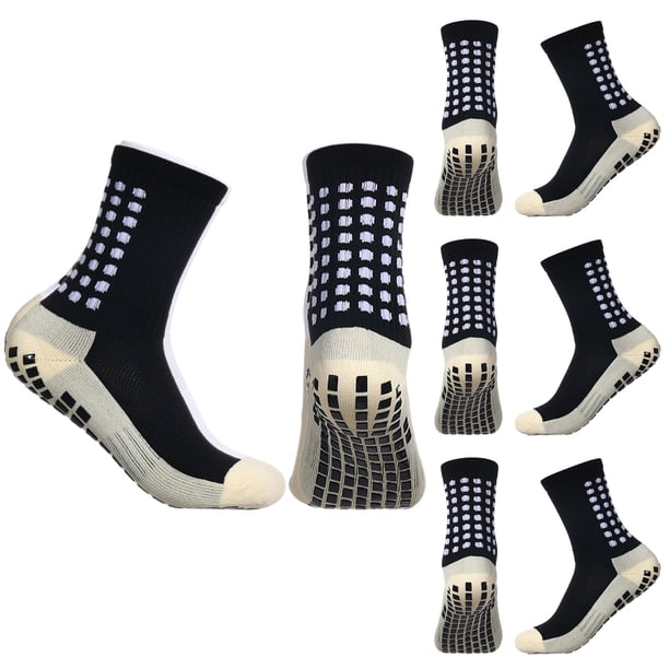 ZYNERY Playeros para Fútbol - 4 Pares - Talla Única - Negro