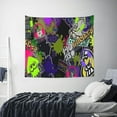 thumbnail image 6 of Splatoon Wall Tapestry Cartoon Poster Wall Hanging Tapestry for College Dorm Living Room Bedroom Decoration 59x59 Inch, 6 of 7