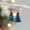 Blue, variant on Yoyauz Christmas Earrings For Ladies Christmas Trees Lightweight Earrings Cute Christmas Parties Jewelry Gifts