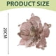thumbnail image 3 of Adornos de flores artificiales para árbol de Navidad, flores de magnolia con purpurina para Navidad, Año Nuevo, fiestas, bodas, vacaciones, decoraciones DIY, 3 of 5