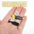 thumbnail image 5 of IFANLANDOR 3Pcs New Years Party Table Confetti Decor Glass Happy New Year Text For Home Festival Look, 5 of 5