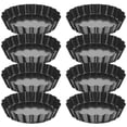 thumbnail image 4 of 8pcs Mini Tart Pans with Removable Bottom Mousse Cakes Dessert Baking Molds, 4 of 8