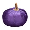 thumbnail image 2 of Artificial Pumpkin Decorations, Soft Flocked Fall Ornaments For Halloween Thanksgiving Autumn Harvest Table Decor Mantel Shelf Fireplace Home Accent,Shelf&nbsp;Decor&nbsp;Farmhouse, 2 of 6